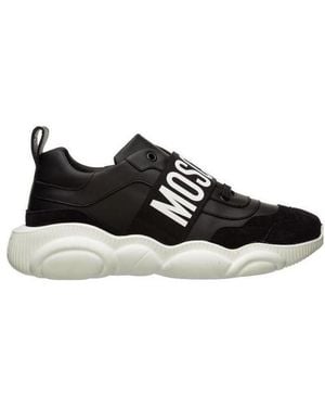 Moschino Teddy Logo Ribbon Trainers - Black
