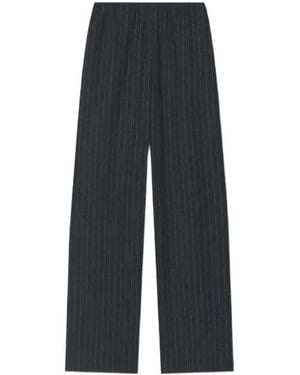 Nanushka Arvenn Pinstripe Pants - Gray