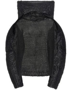 Issey Miyake Panini Oversized Knitwear - Black
