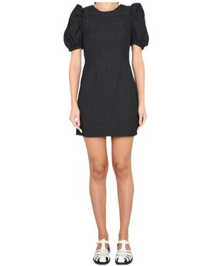Baum und Pferdgarten Puff Sleeve Dress - Black