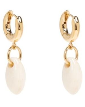 Isabel Marant Small Drop Hoop Earrings - Metallic