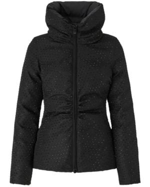 Pinko Nita Fully Embellished Short Padded Jacket - Black