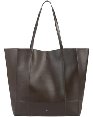 TOTEME Totême Large Leather Tote Bag - Brown