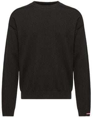 Moncler Logo Wool Sweater - Black