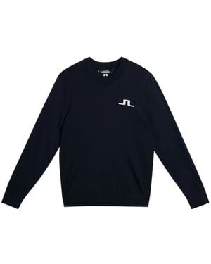 J.Lindeberg Crew Neck Knitted Sweater - Blue