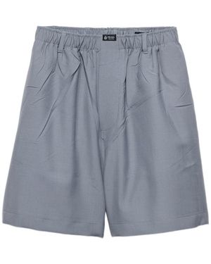 Prada Mohair Wool Bermudas - Blue