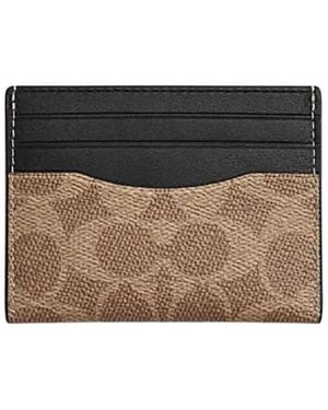 COACH Logo Card Holder - Black