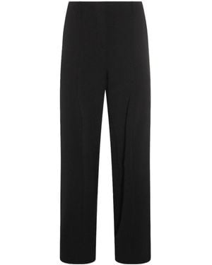 Jean Paul Gaultier Wide Leg Tailored Trousers - Black