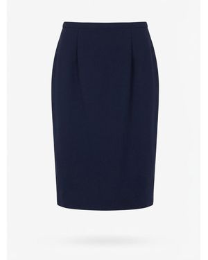 Max Mara Zippered Skirt - Blue