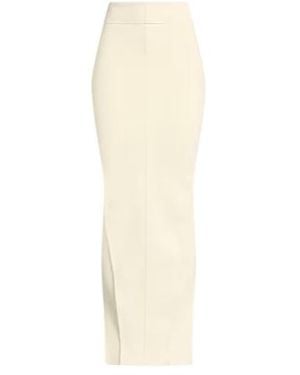 Rick Owens Stretch Knit Pencil Skirt - White