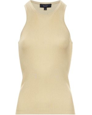 Soeur Ribbed Knit Vest - Natural