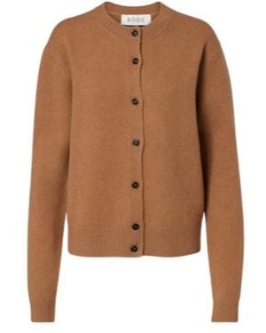 Rohe Wool And Cashmere-Blend Cardigan - Brown