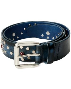 Our Legacy Vortex Embellished Leather Belt in Black for Men | Lyst