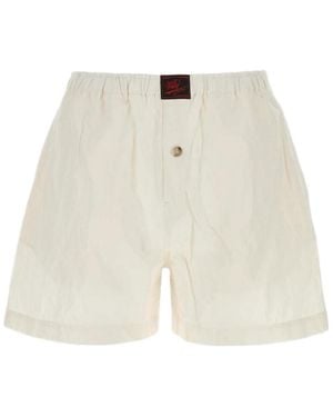 Willy Chavarria Woven Boxer Shorts - White