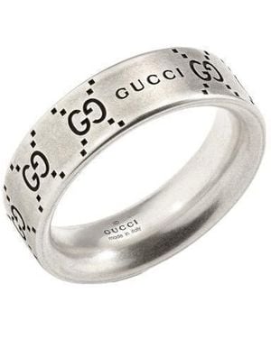 Gucci Signature Wide Ring - White