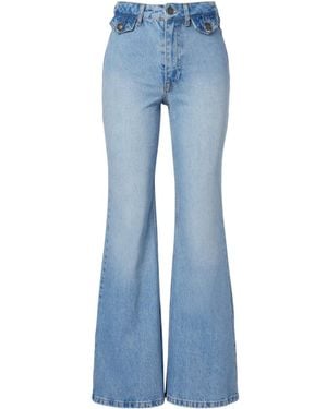 ROTATE BIRGER CHRISTENSEN Flared Jeans - Blue