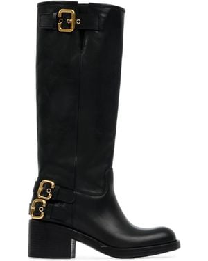 Chloé Dakota Buckle-Detail Boots - Black