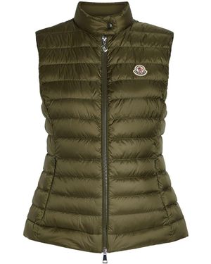 Moncler Stand-Collar Down Vest - Green