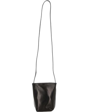The Row Leather Cross Body Bag - White