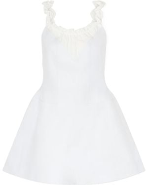 ShuShu/Tong Pleated Mini Dress - White