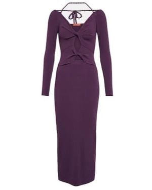 Altuzarra Fotia Cutout Jersey Gown - Purple