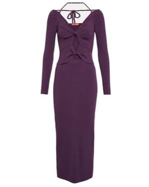 Altuzarra Fotia Cutout Jersey Gown - Purple