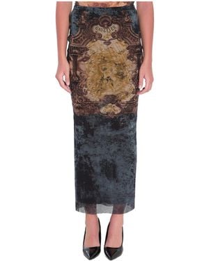Jean Paul Gaultier Midi Skirt - Multicolor