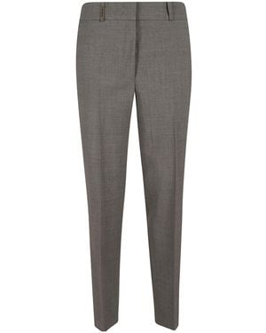 Peserico Straight Leg Pants - Gray