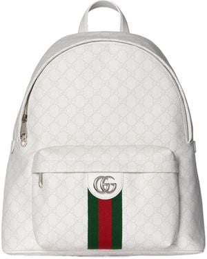 Gucci Ophidia Medium Backpack - White
