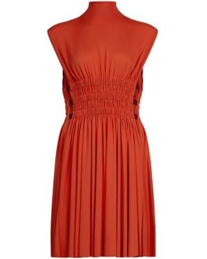 Alaïa Alaïa Mini Deesse Dress - Red