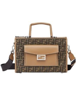 Fendi Ff Fabric Bag - Metallic