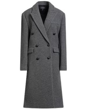 Rag & Bone Double-Breasted Long-Sleeve Woollen Coat - Grey