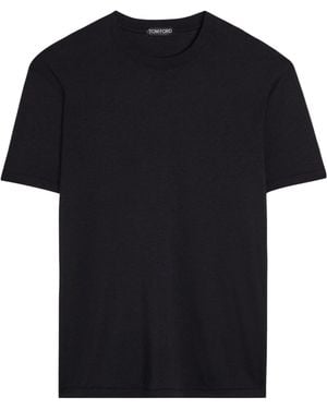 Tom Ford Short-Sleeve Crew-Neck T-Shirt - Black