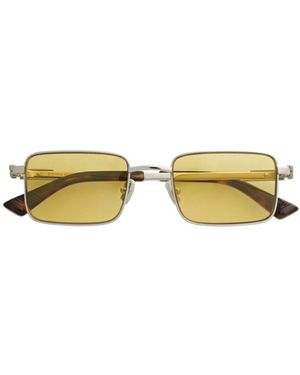 Bottega Veneta Classic Rectangular Sunglasses - Yellow
