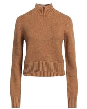 Burberry Turtleneck Jumper - Brown