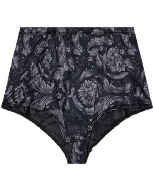 Versace High Waist Briefs - Gray