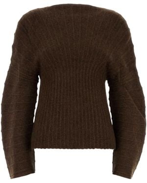 Cult Gaia Long-Sleeve Knit Top - Brown