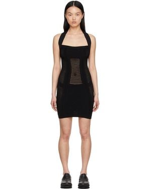 Balmain Knitted Halterneck Dress - Black
