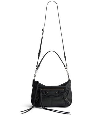 Balenciaga Le City Moto Small Shoulder Bag - White