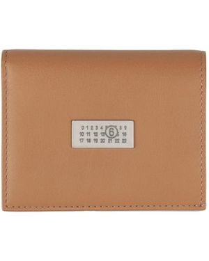 MM6 by Maison Margiela Solidcolor Leather Wallet - Natural
