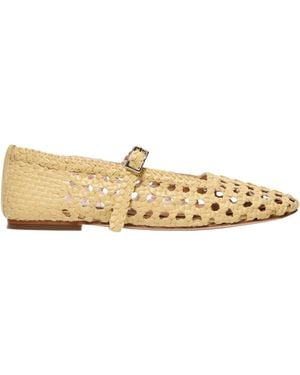 Miista Yeida Woven Ballerina Flats - Natural