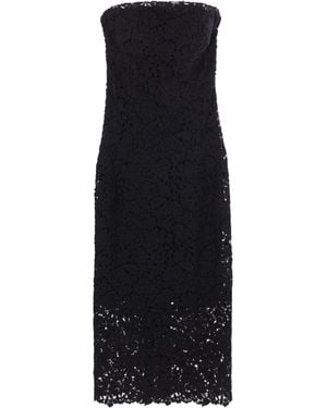 Ermanno Scervino Floral-Lace Dress - Black