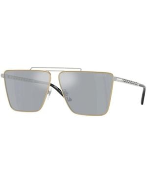 Versace Eyewear Square-Frame Sunglasses - White