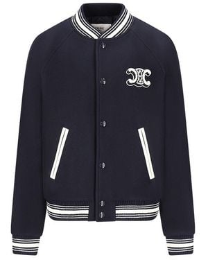 Celine Long-Sleeved Casual Jacket - Blue
