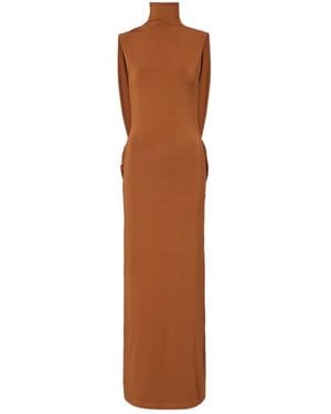 Nina Ricci Jersey Maxi Dress - Brown