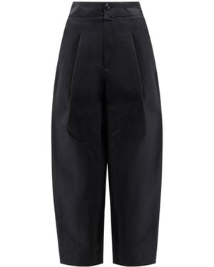 Soeur Daley Pleated Wide-Leg Trousers - Black