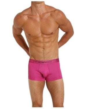 Emporio Armani Logo Detail Knickers - Red