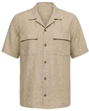 Peserico Short-Sleeved Pocket Shirt - Natural
