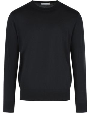 Dries Van Noten Long-Sleeve Crew-Neck Pullover - Black