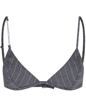 Dondup Erotica Chain Striped Bra - Blue